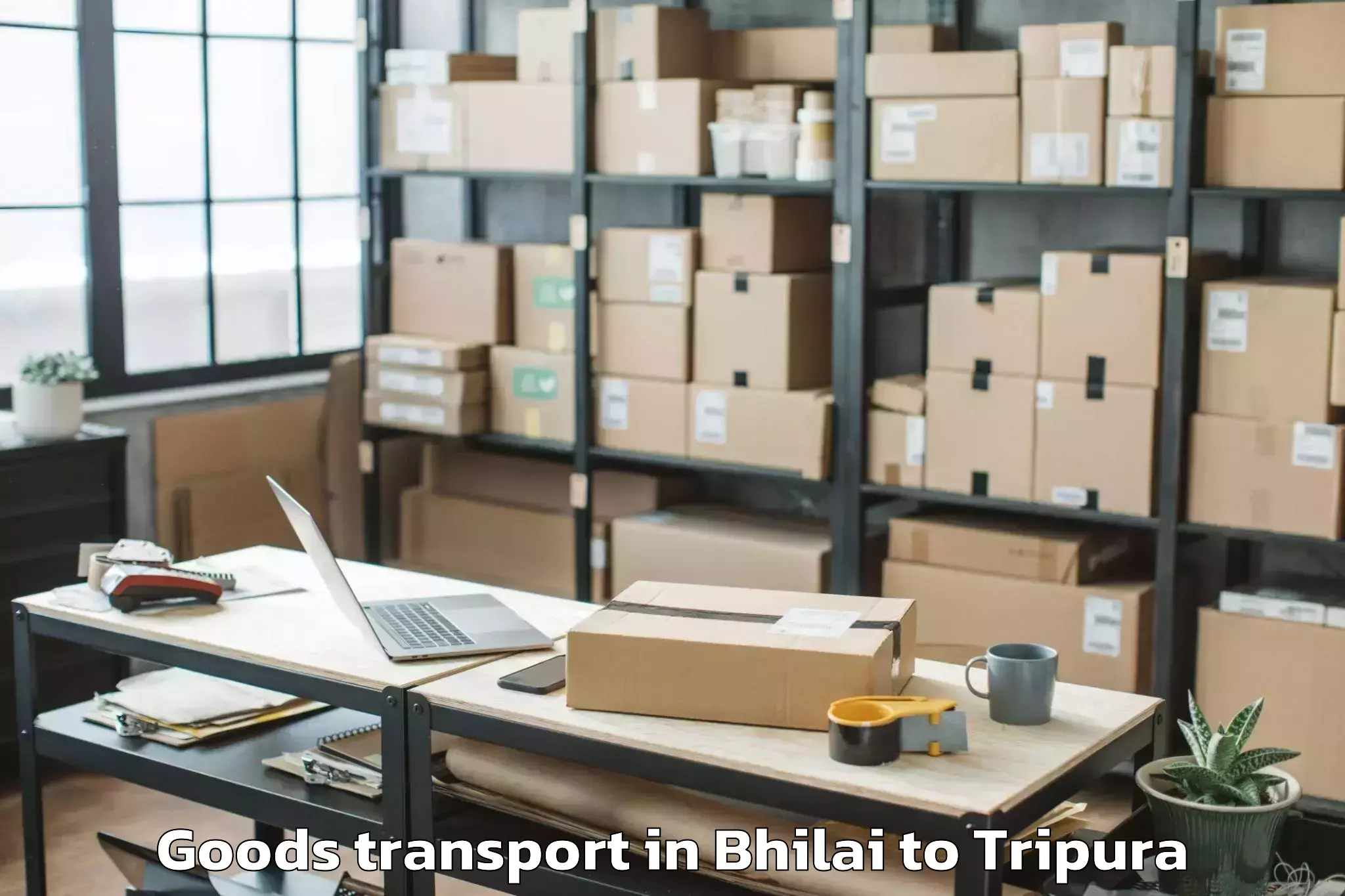 Top Bhilai to Kailashahar Goods Transport Available